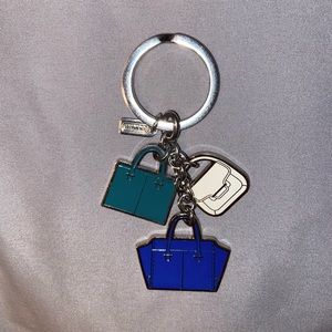 Preowned Coach 3 Purse Charm/Keychain